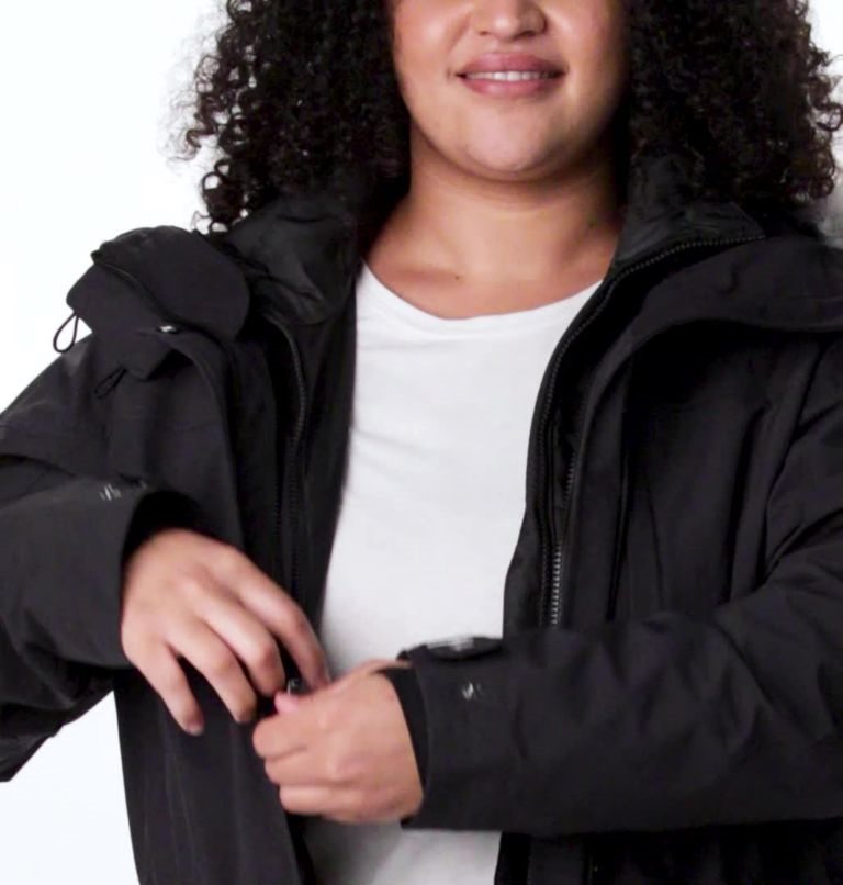 Women's Columbia Watson Lake Omni-Heat Infinity Interchange Insulated Jackets Black | Plus Size CA-T418C